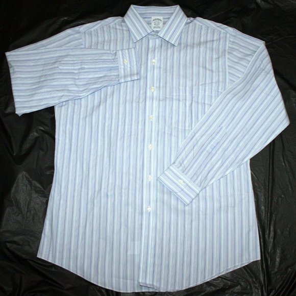 Brooks‎ Brothers 1818 Mens Long Sleeve Button Supim - Picture 1 of 7